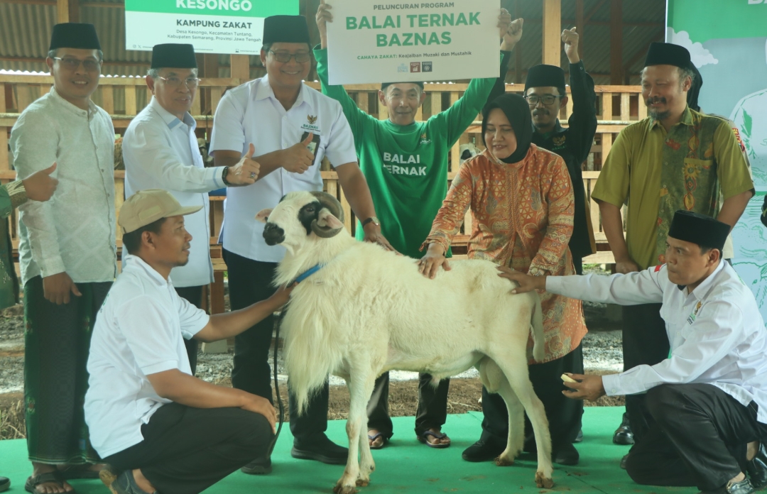 Baznas resmikan Balai Ternak Menda Ngrembaka di Desa Kesongo, Kecamatan Tuntang, Kabupaten Semarang (foto: Pemkab Semarang)
