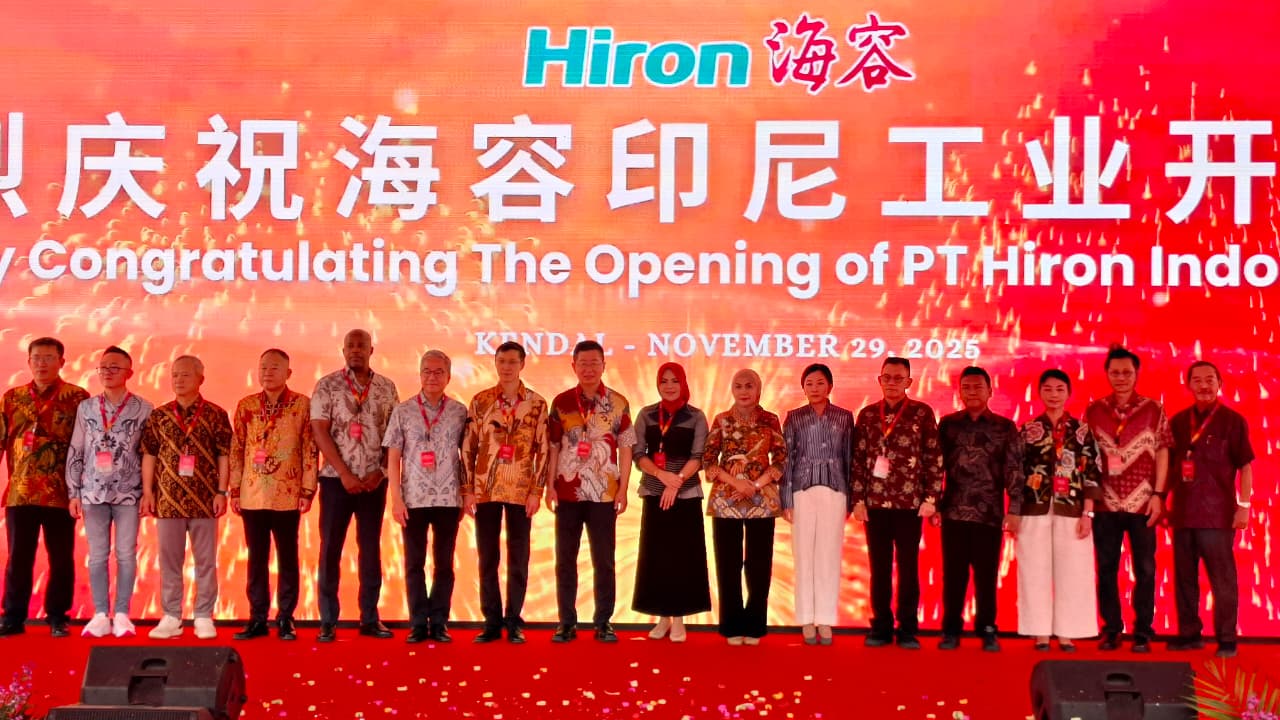 PT Hiron Industry Indonesia, resmi membuka pabrik di Kawasan Industri Kendal (KIK) pada Sabtu 29 November 2025 (Pemkab Kendal)