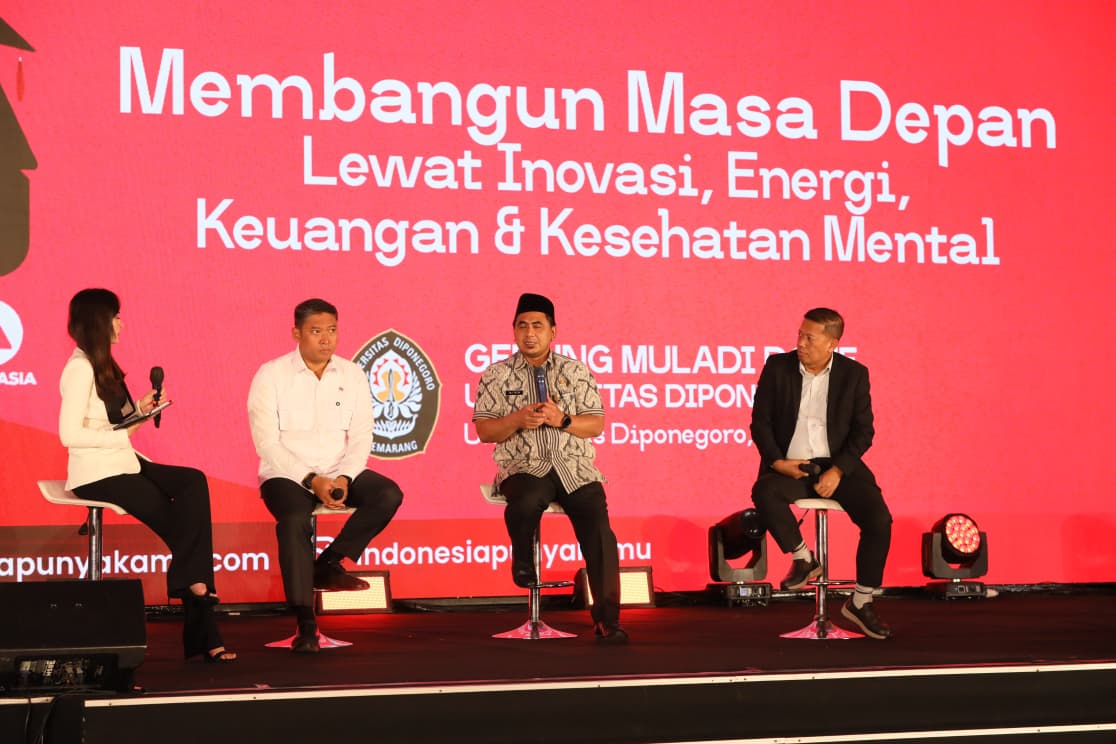 Gus Yasin saat hadir di acara Indonesia Punya Kamu Garuda TV di Kampus Undip Semarang, Selasa 2 Desember 2025 (foto: Pemprov Jateng)