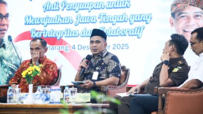 Cegah Korupsi, Wagub Jateng: Integritas Dimulai dari Diri Sendiri