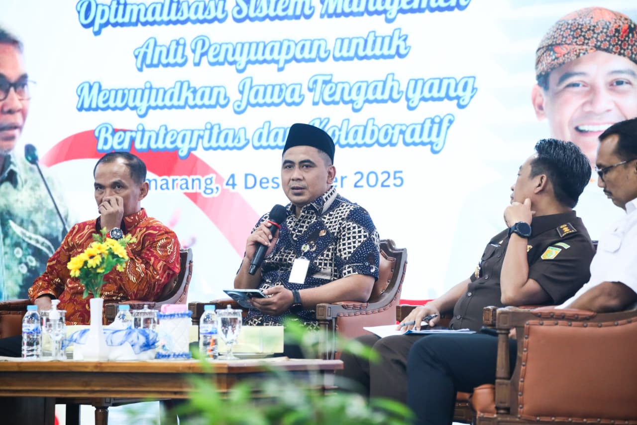 Wagub Jateng, Taj Yasin Maemoen menyebut kunci utama pencegahan korupsi adalah integritas pribadi (foto: Pemprov Jateng)