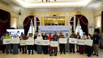 166 pelajar disabilitas di Jateng terima dana pendidikan (foto: OJK Jateng)