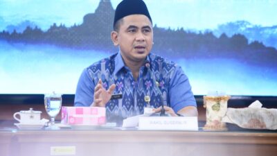 Wakil Gubernur Taj Yasin Maimoen menyampaikan bahwa usulan pembangunan hybrid sea wall untuk pesisir Kabupaten Demak telah diterima oleh Badan Otorita Pengelola Pantura (foto: Pemprov Jateng)