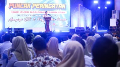 Wakil Gubernur Jawa Tengah, Taj Yasin Maemoen, menyampaikan pesan penting bagi guru di era digital, Rabu 10 Desember 2025 (foto: Pemprov Jateng)