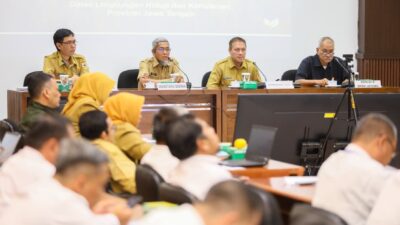Rapat koordinasi perhutanan sosial yang membahas pemulihan hutan dan pemberdayaan masyarakat, Senin 15 Desember 2025 (foto: Pemprov Jateng)