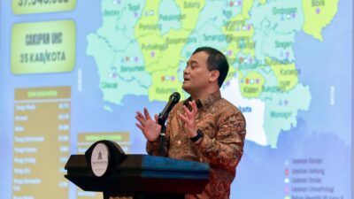 Gubernur Jawa Tengah Ahmad Luthfi saat menyampaikan prinsip kesetaraan dalam pelayanan publik di Jakarta, Senin 15 Desember 2025 (foto: Pemprov Jateng)