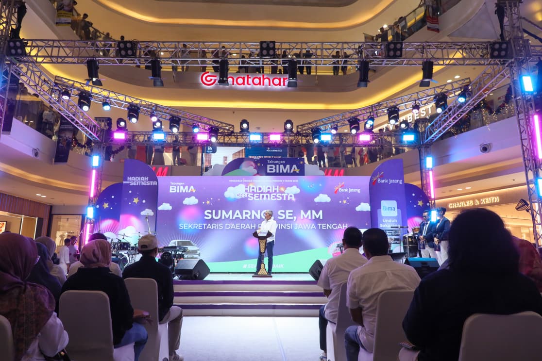 Suasana meriah penarikan undian Tabungan BIMA Bank Jateng (foto: Bank Jateng)