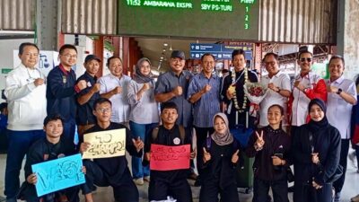 Suasana penyambutan atlet Jateng peraih medali emas SEA Games 2025 di Semarang (foto: Pemprov Jateng)