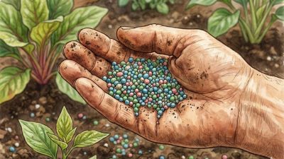 ilustrasi pupuk (AI Generated/ Gemini)