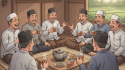 Teh hangat sebgai alat diplomasi rakyat (AI Generated/Gemini)