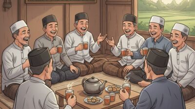 Teh hangat sebgai alat diplomasi rakyat (AI Generated/Gemini)