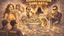 ilustrasi pencucian uang (AI Generated)