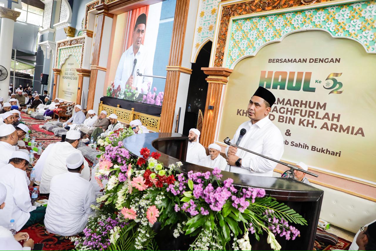 Wagub Jateng Gus Yasin menghadiri Haul KH. Sa’id bin Armia di Ponpes Attauhidiyyah Giren, Tegal (foto: Pemprov Jateng)