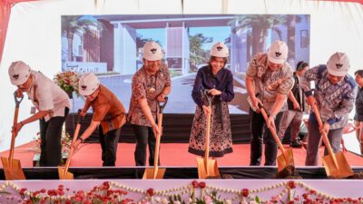 Gubernur Jateng Ahmad Luthfi menghadiri groundbreaking Cluster Sakalint Green Residential di Semarang, 13 Januari 2026 (foto: Pemprov Jateng)