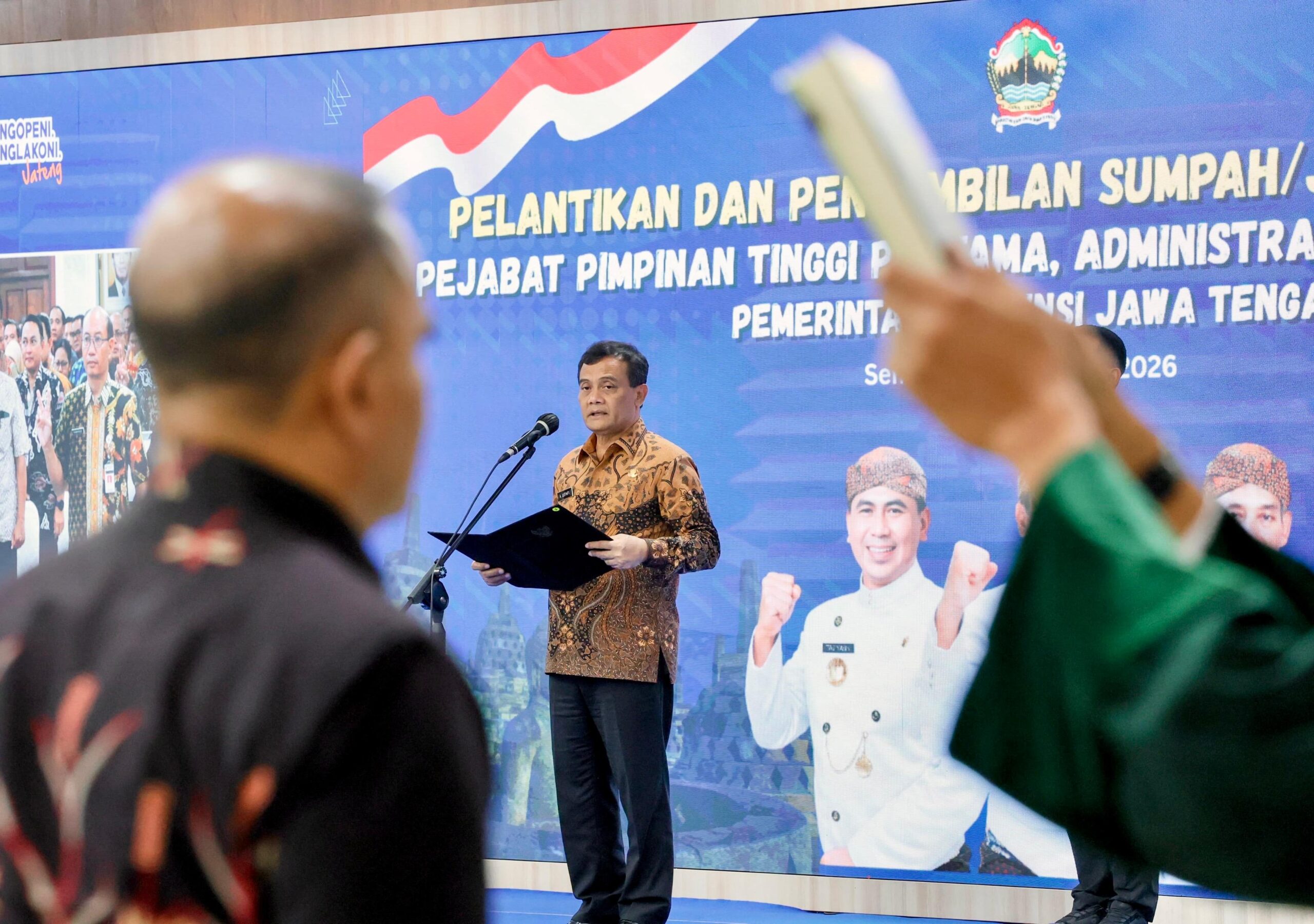 Pelantikan ASN Jateng digelar di Gedung Gradhika Bhakti Praja, Kamis 15 Januari 2026 (foto: Pemprov Jateng)
