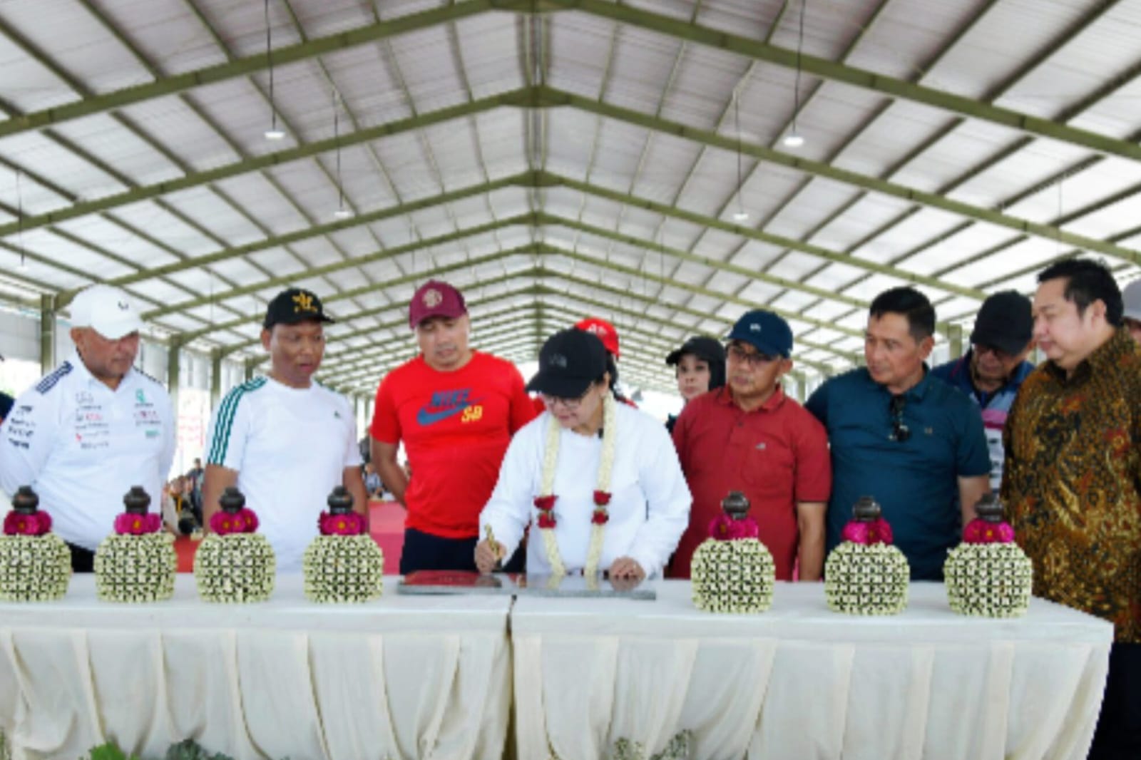 Wali Kota Semarang, Agustina Wiludjeng meresmikan Pasar Ikan Rejomulyo. (Foto: dok/istimewa)