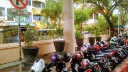 Parkir sepeda motor di salah satu jalan di Kota Semarang. (foto: dok/istimewa)