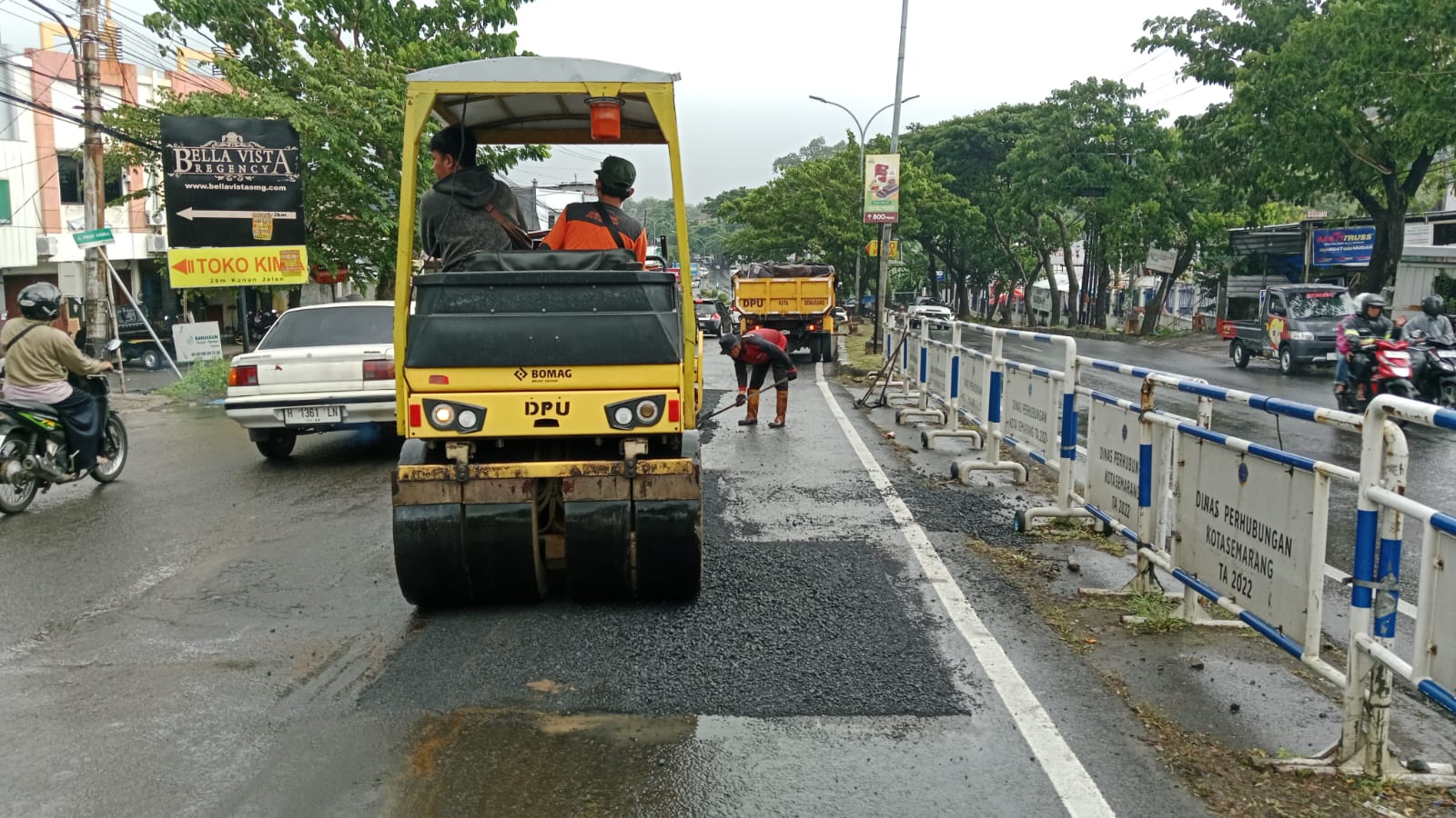 Pemkot Semarang menyiapkan Rp50 miliar untuk perbaikan jalan rusak tahun 2026 (foto: Pemkot Semarang)
