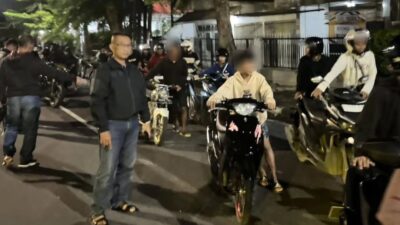 Polisi amankan balap liar (foto: Polrestabes Semarang)