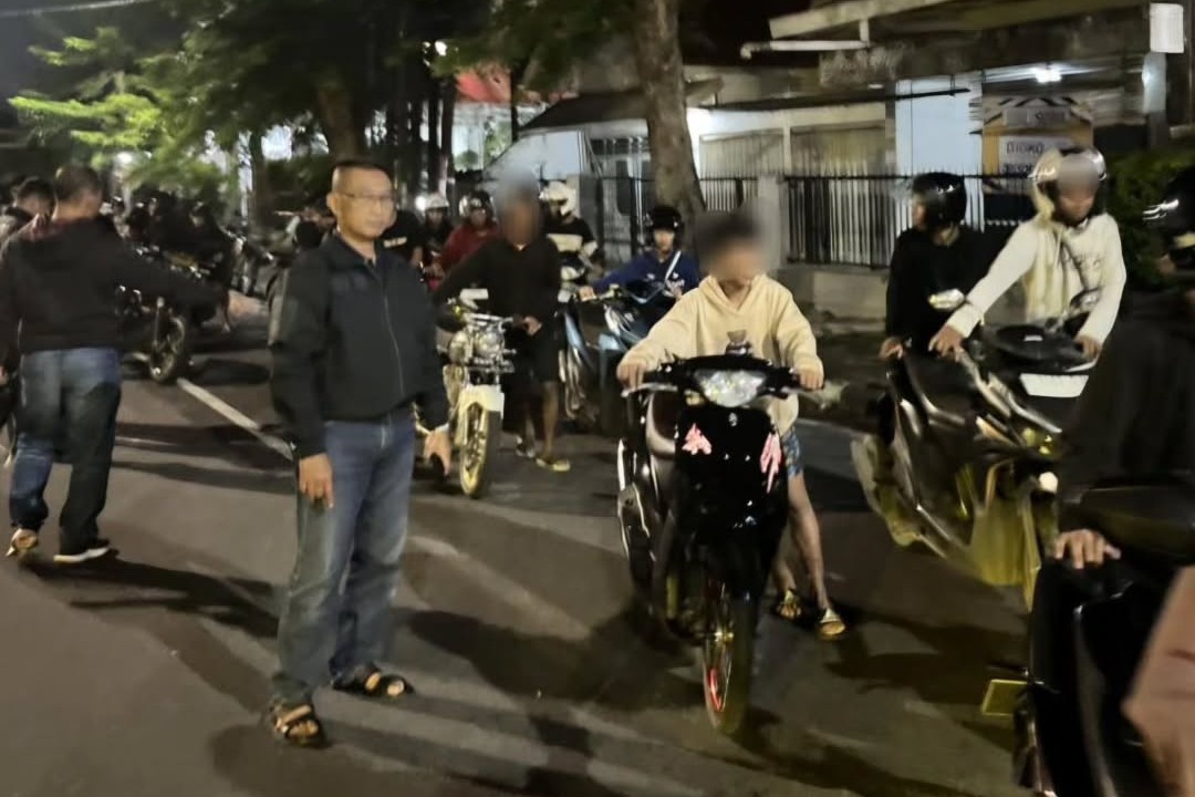 Polisi amankan balap liar (foto: Polrestabes Semarang)