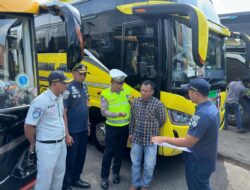 Satlantas Demak Periksa Kelayakan Angkutan Umum di Terminal Wisata Kadilangu
