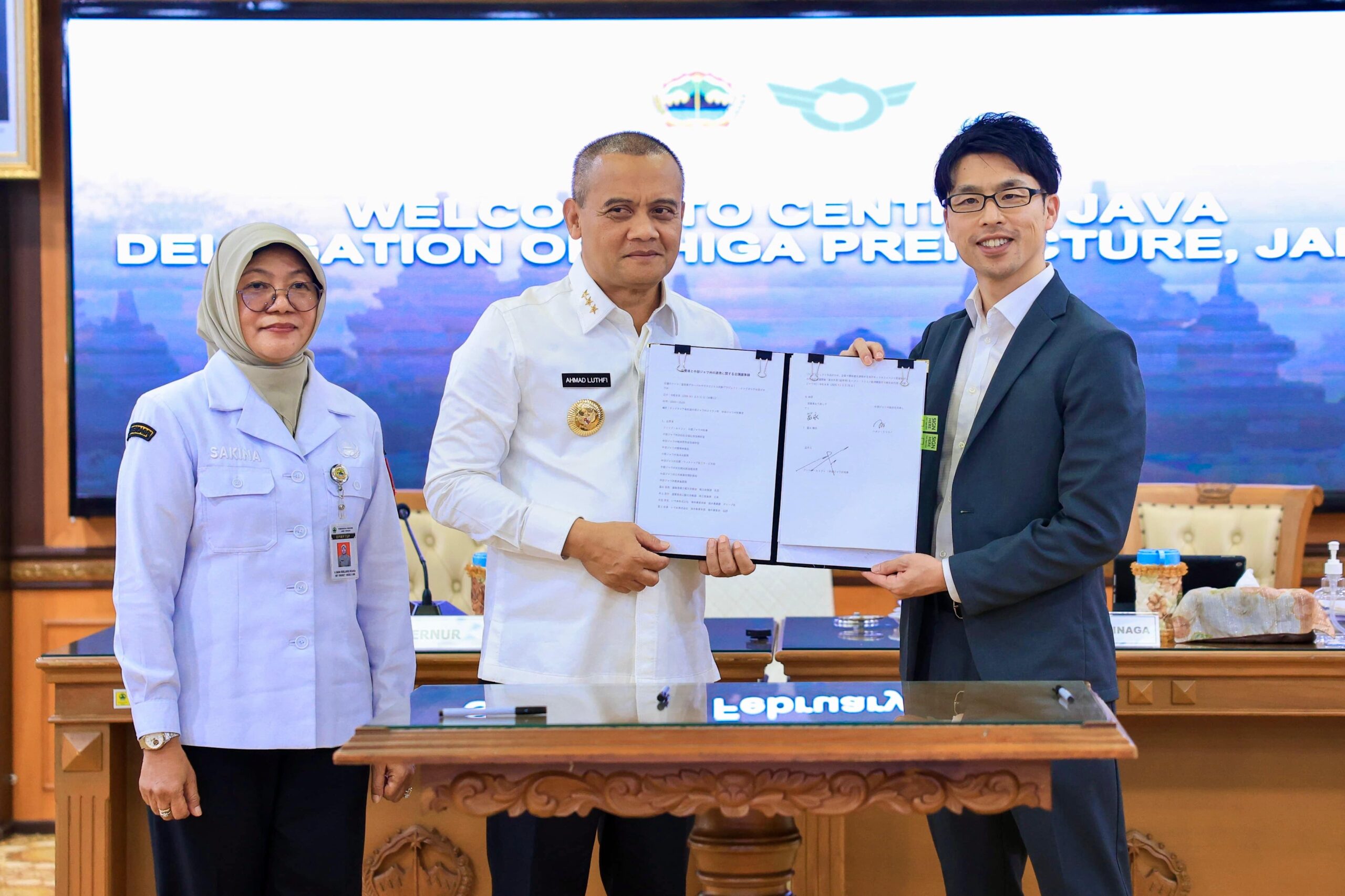 Gubernur Jateng Ahmad Luthfi bersama delegasi Jepang membahas kerja sama lingkungan, Rabu 11 Februari 2026 (foto: Pemprov Jateng)