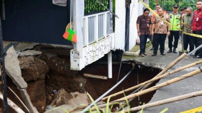 Tanah Amblas di Ungaran, Ahmad Luthfi Instruksikan Penanganan Cepat