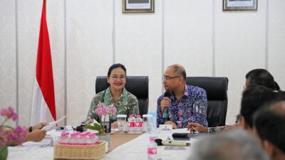 Wali Kota Semarang Agustina Wilujeng menerima kunjungan kehormatan Dubes India Shri Sandeep Chakravorty di Balai Kota Semarang, Kamis 19 Februari 2026 (foto: Pemkot Semarang)