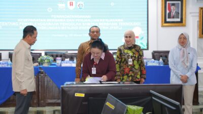 Penandatanganan kerja sama PSEL Semarang Raya di Kantor Gubernur Jawa Tengah, Sabtu 28 Maret 2026 (foto: Pemkot Semarang)