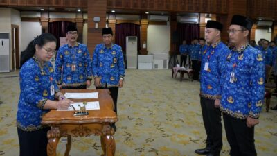 Pelantikan ASN di Ruang Lokakrida Lantai 8 Balai Kota Semarang (foto: Pemkot Semarang)