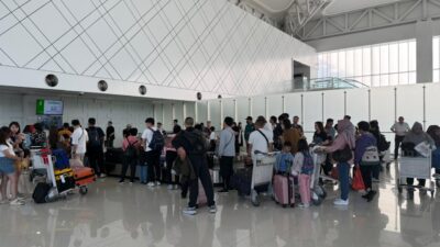 Suasana terminal penumpang Bandara Internasional Jenderal Ahmad Yani Semarang (foto: Angkasa Pura)
