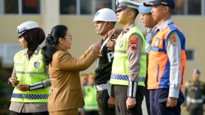 Apel Gelar Pasukan Operasi Ketupat Candi 2026 di Polrestabes Semarang pada 12 Maret 2026 (foto: Pemkot Semarang)
